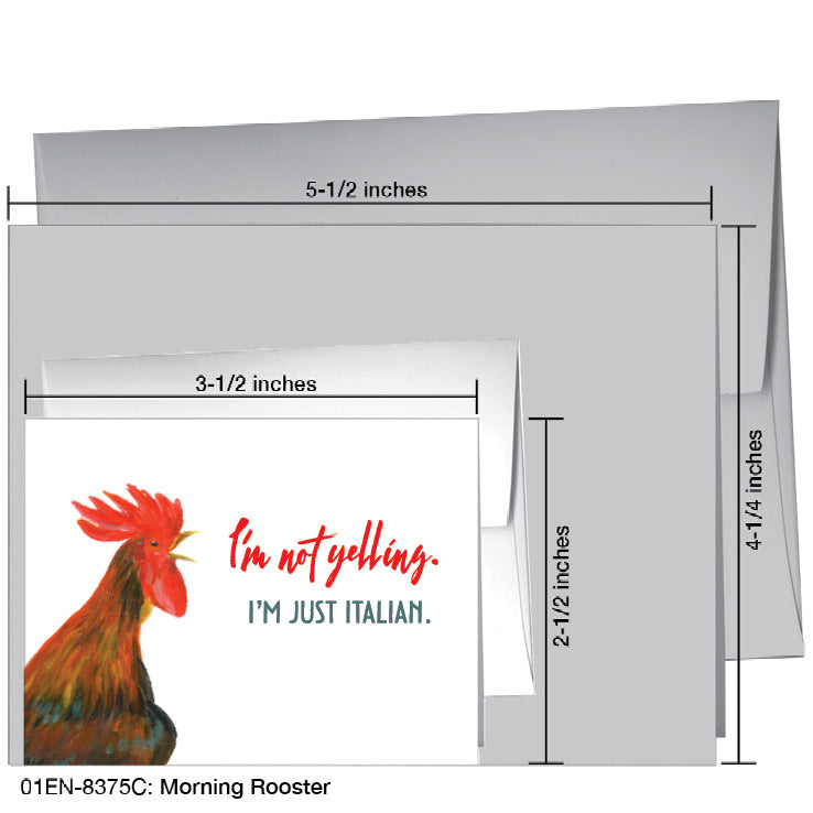 Morning Rooster, Greeting Card (8375C)