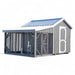 A-frame Coop with Lean To Run A810LRC | Hen House Collection attached chicken run