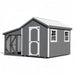 A-frame Coop with Lean To Run A810LRC | Hen House Collection front of chicken coop