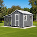 A-frame Coop with Lean To Run A810LRC | Hen House Collection two windows on side of coop