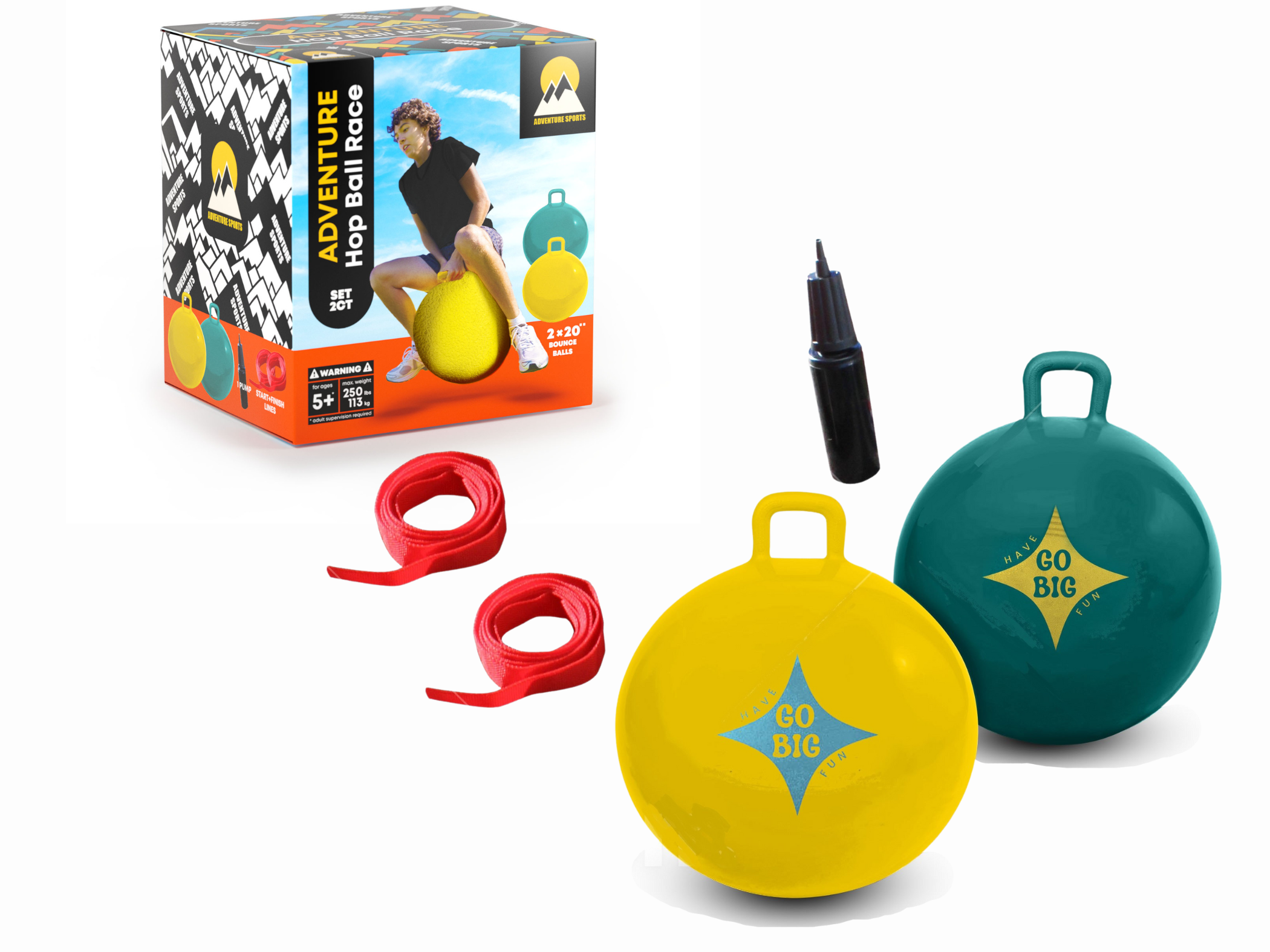 Bijou Hop Ball Racing Set