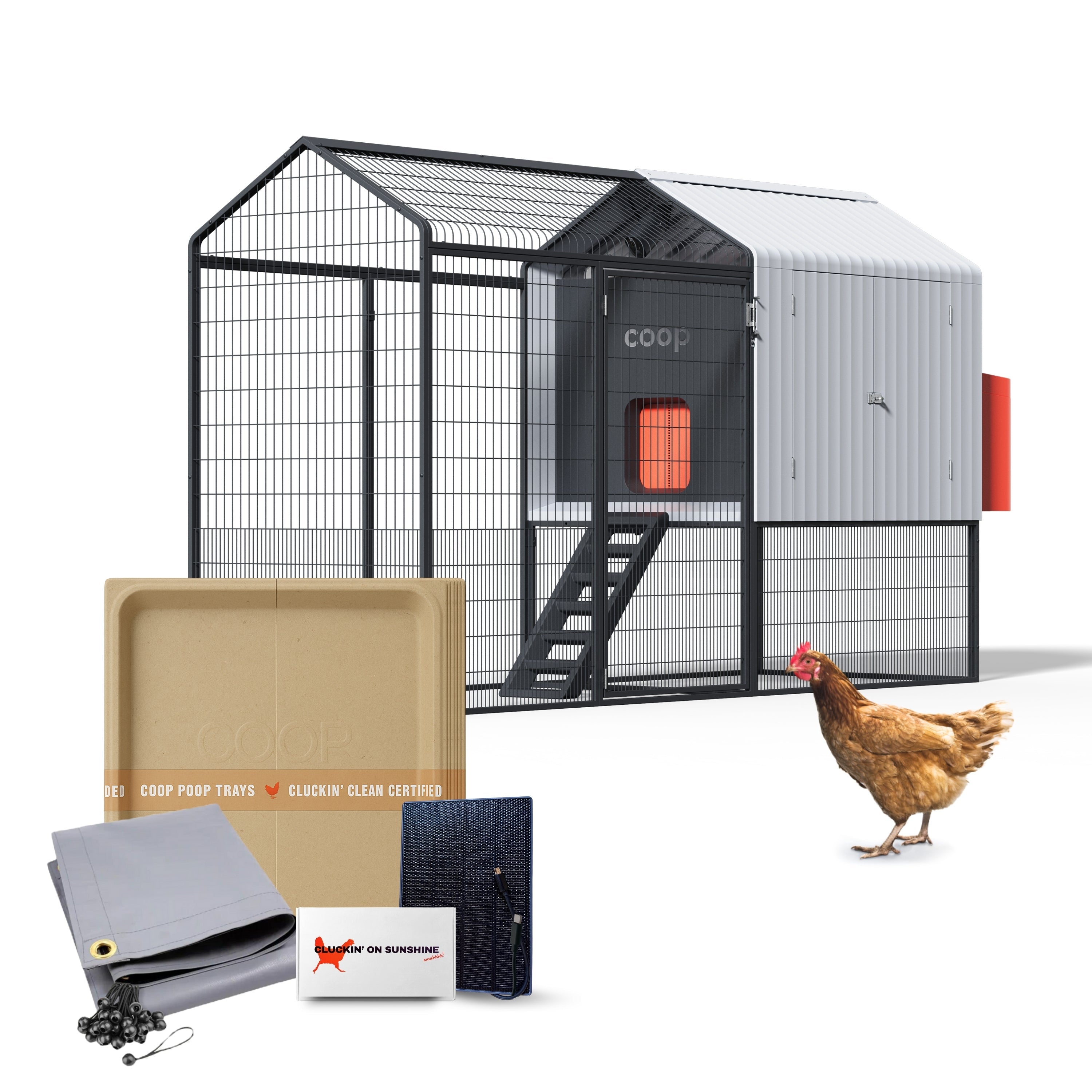 The Smart Coop Unlimited+ Modern Chicken Coop for 4-6 chickens