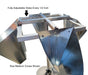 Adjustable poultry killing cone stand for chickens, quail, ducks, geese, and turkeys