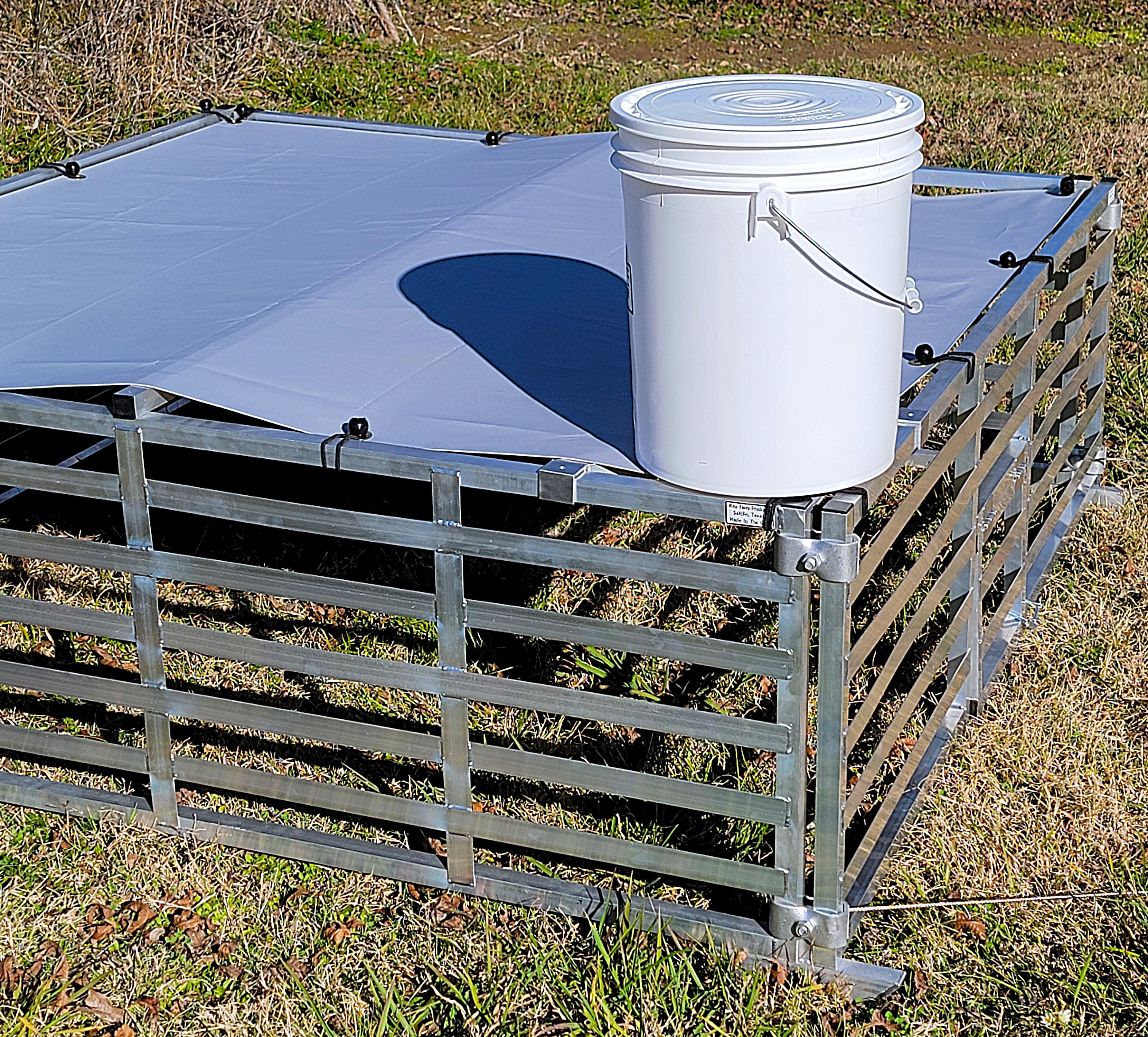 Aluminum meat bird chicken tractor made in Saltillo Texas