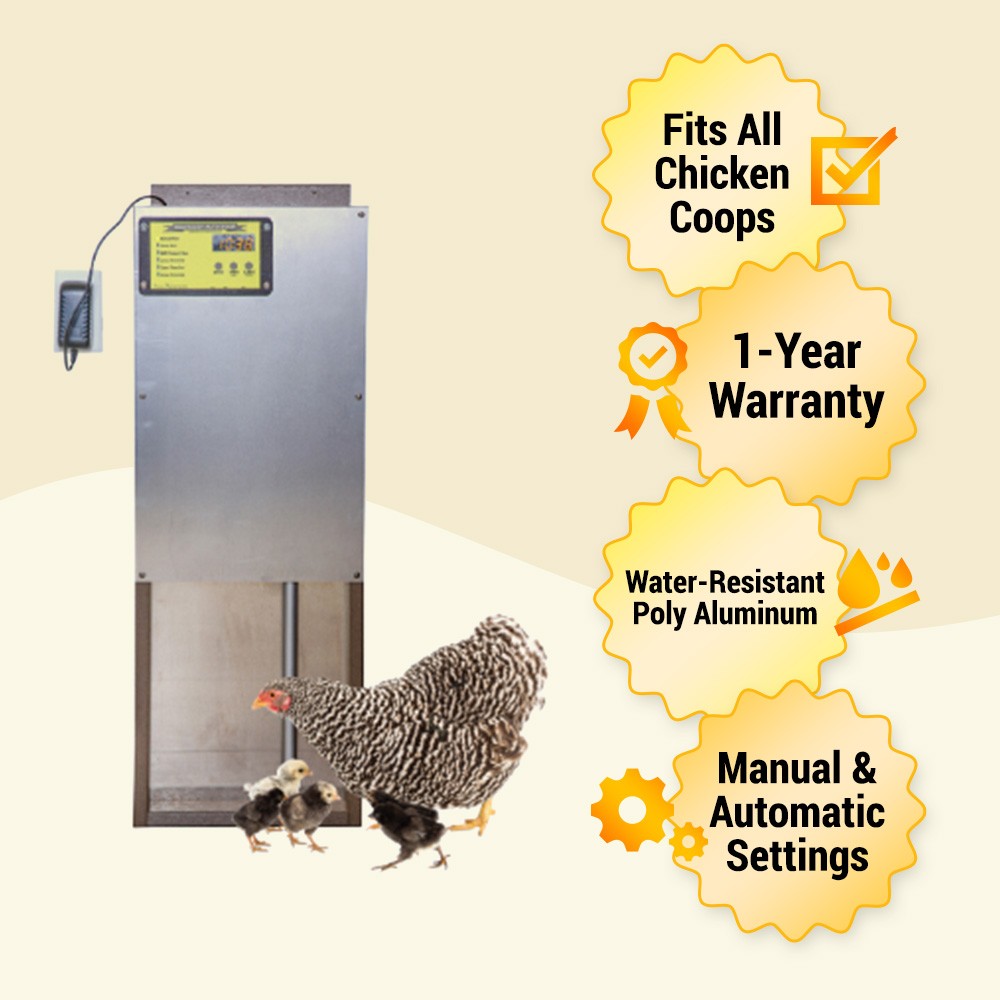 OverEZ Chicken Coop Automatic Chicken Coop Door