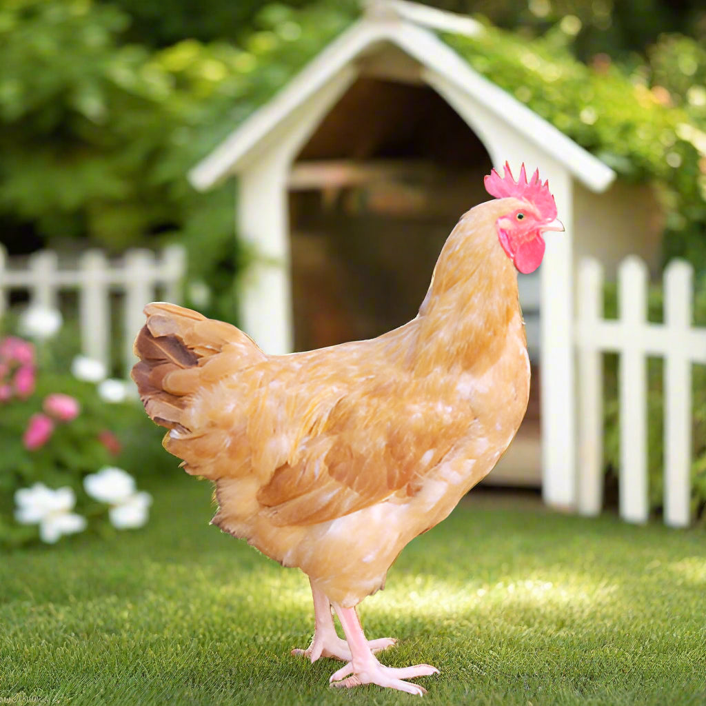 Az Chickens Buff Orpington Chicks adult with fence