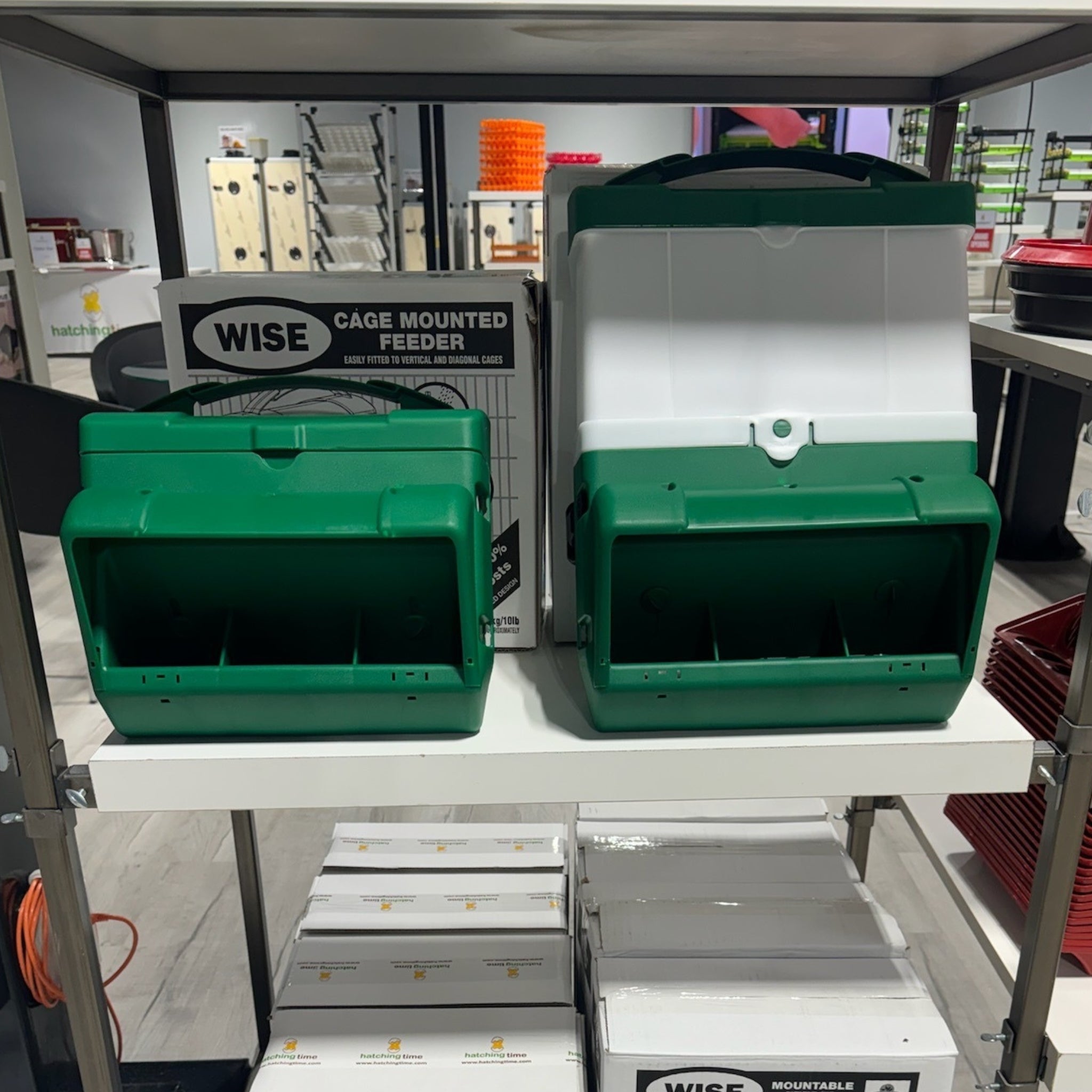 BEC Wise Mountable Poultry Feeder with adjustable feed flow control