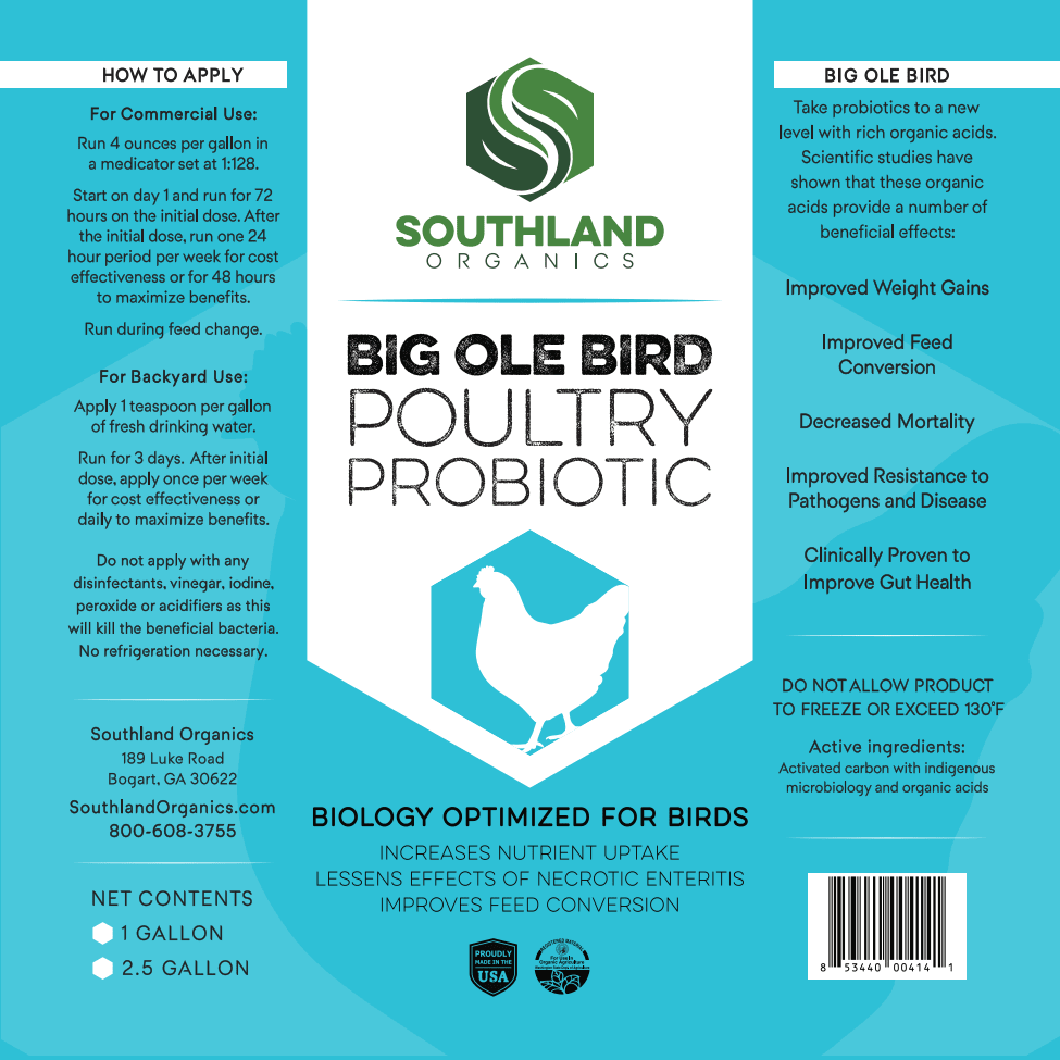 Big Ole Bird | Probiotics for Poultry instructions