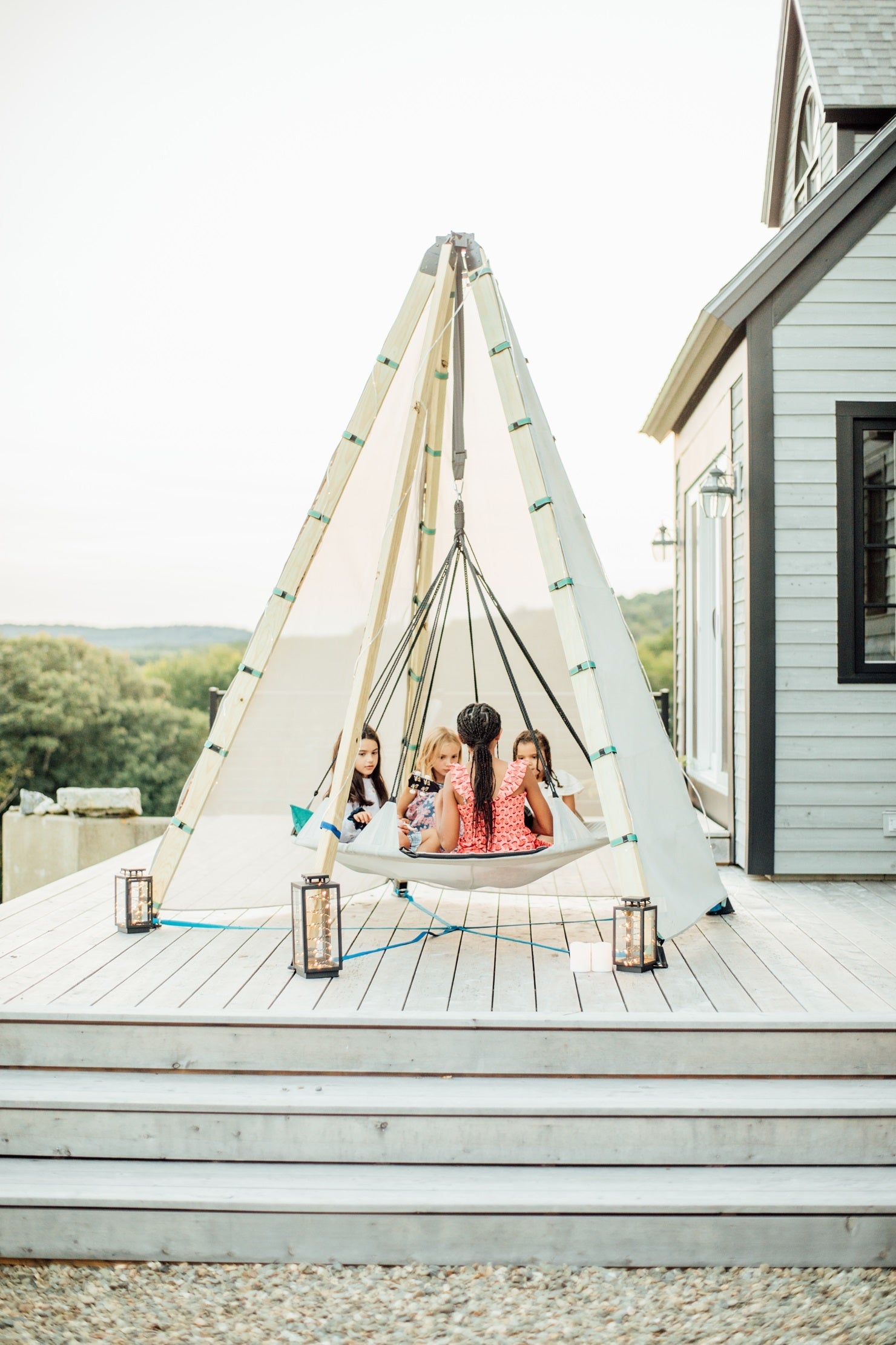 Bijou Hover Lounge Swing - Sky Hover