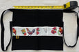Black denim chicken egg apron width measurement for kids
