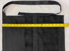 Black denim egg gathering apron length measurement for adult