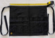 Black denim egg gathering apron width measurement for adult