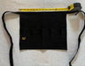 Black denim egg gathering apron width measurement for kids