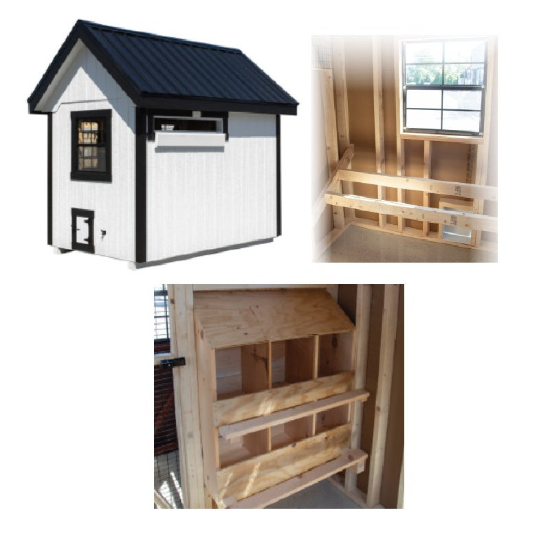 A-Frame Chicken Coop - Timber Dormer A610TF | Hen House Collection