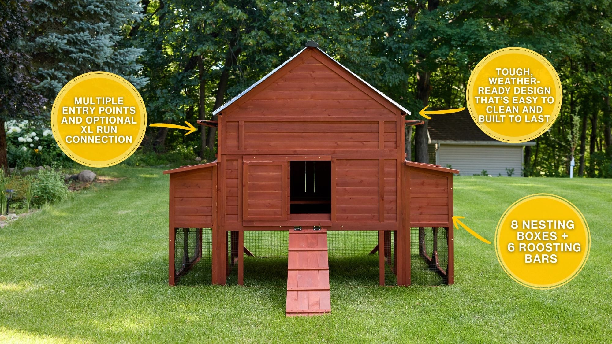 Chicken Coop Kit for 15 Chickens | Brahma Chicken Coop
