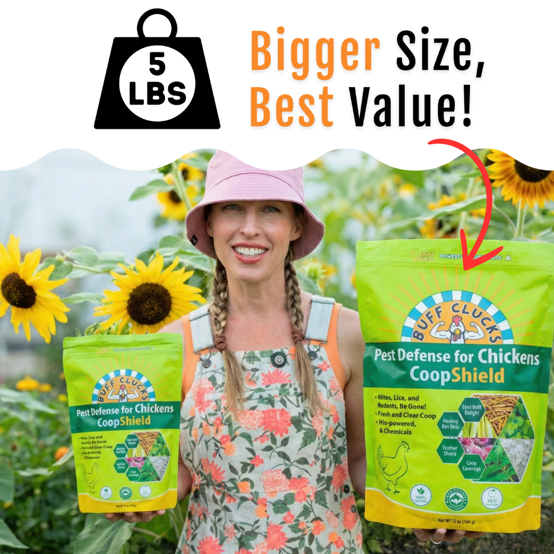 Buff Clucks CoopShield Herbal Pest Defense for Chickens bigger size best value