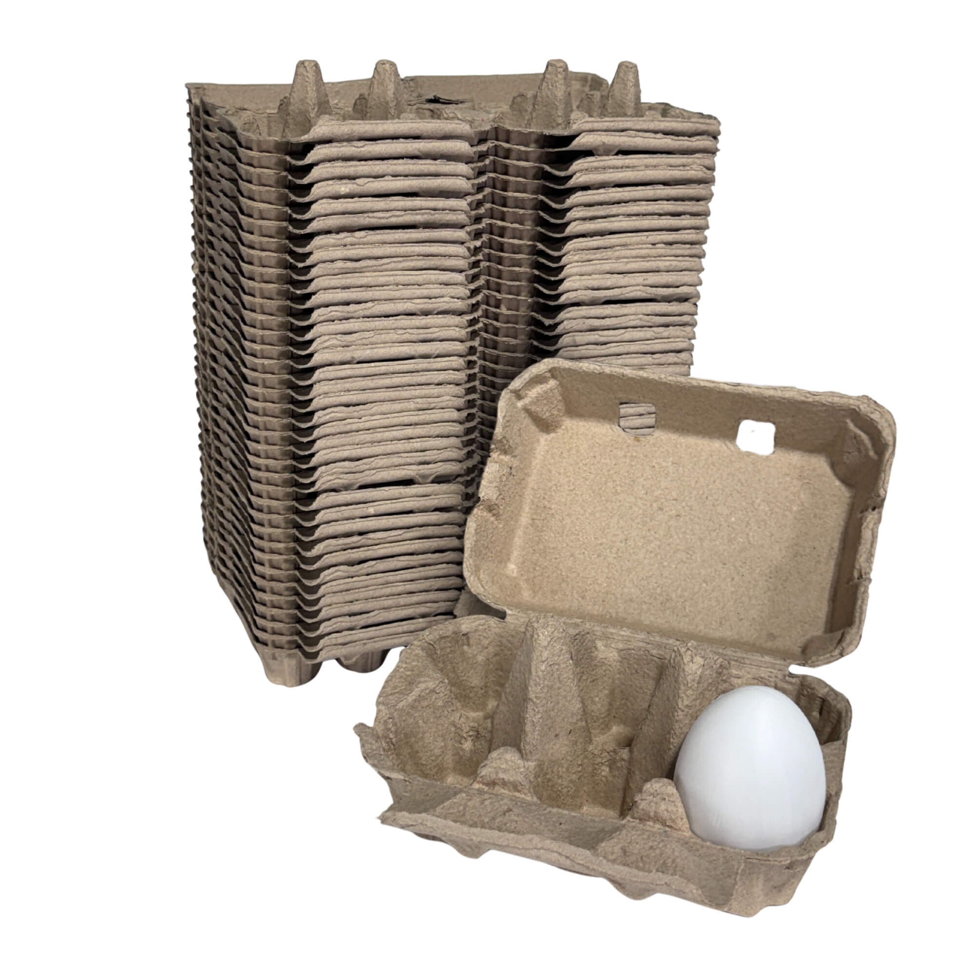 Bulk six-egg cartons for farmers' market egg packaging