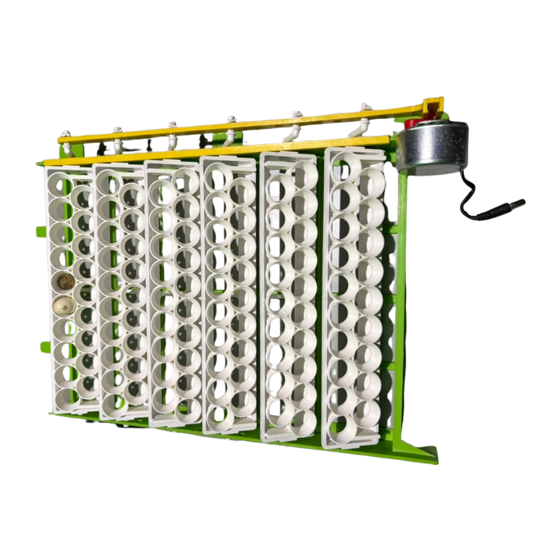 Button Quail rails installed in a compatible Conturn rack