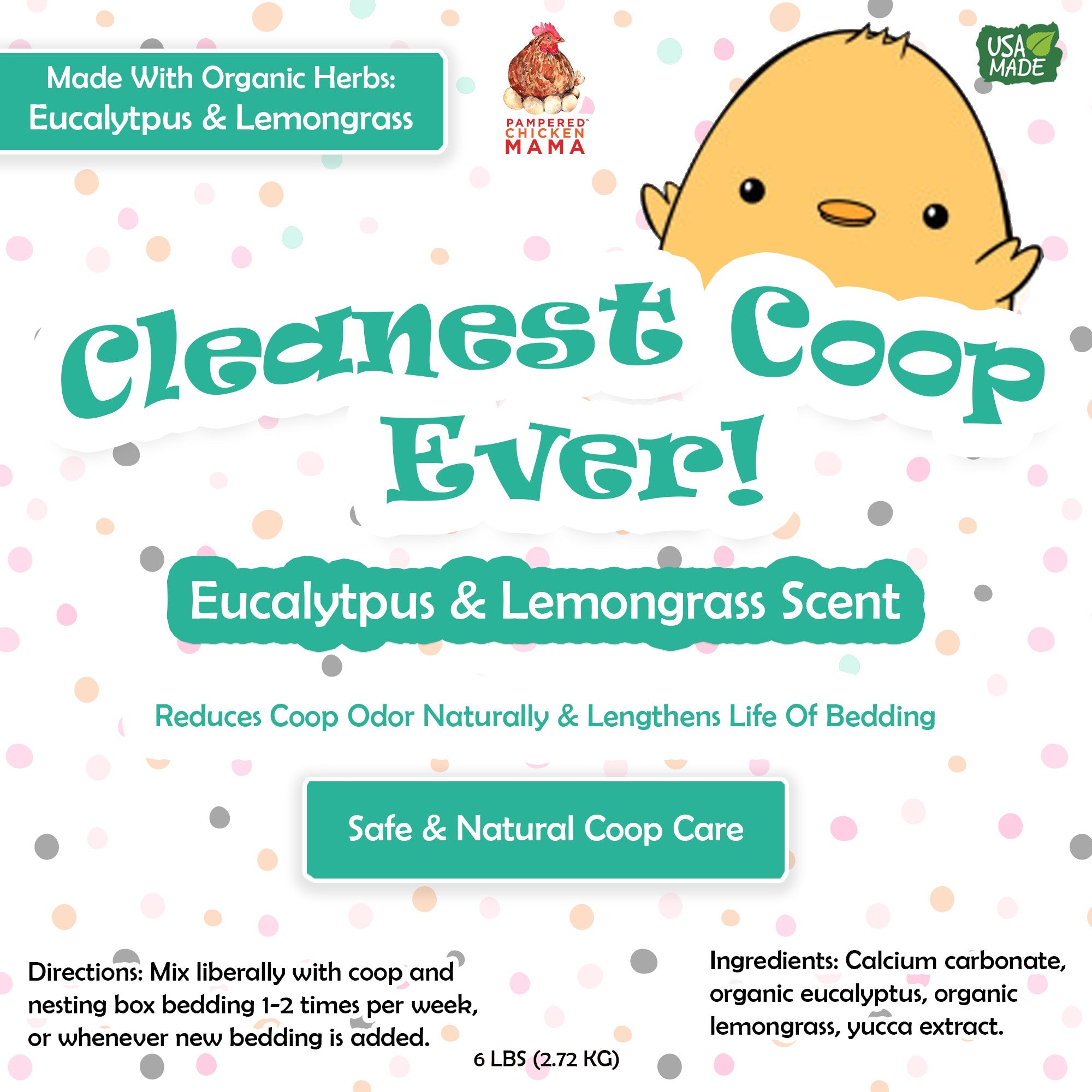 Pampered Chicken Mama Cleanest Coop Ever! Coop Refresher (6 Pounds)