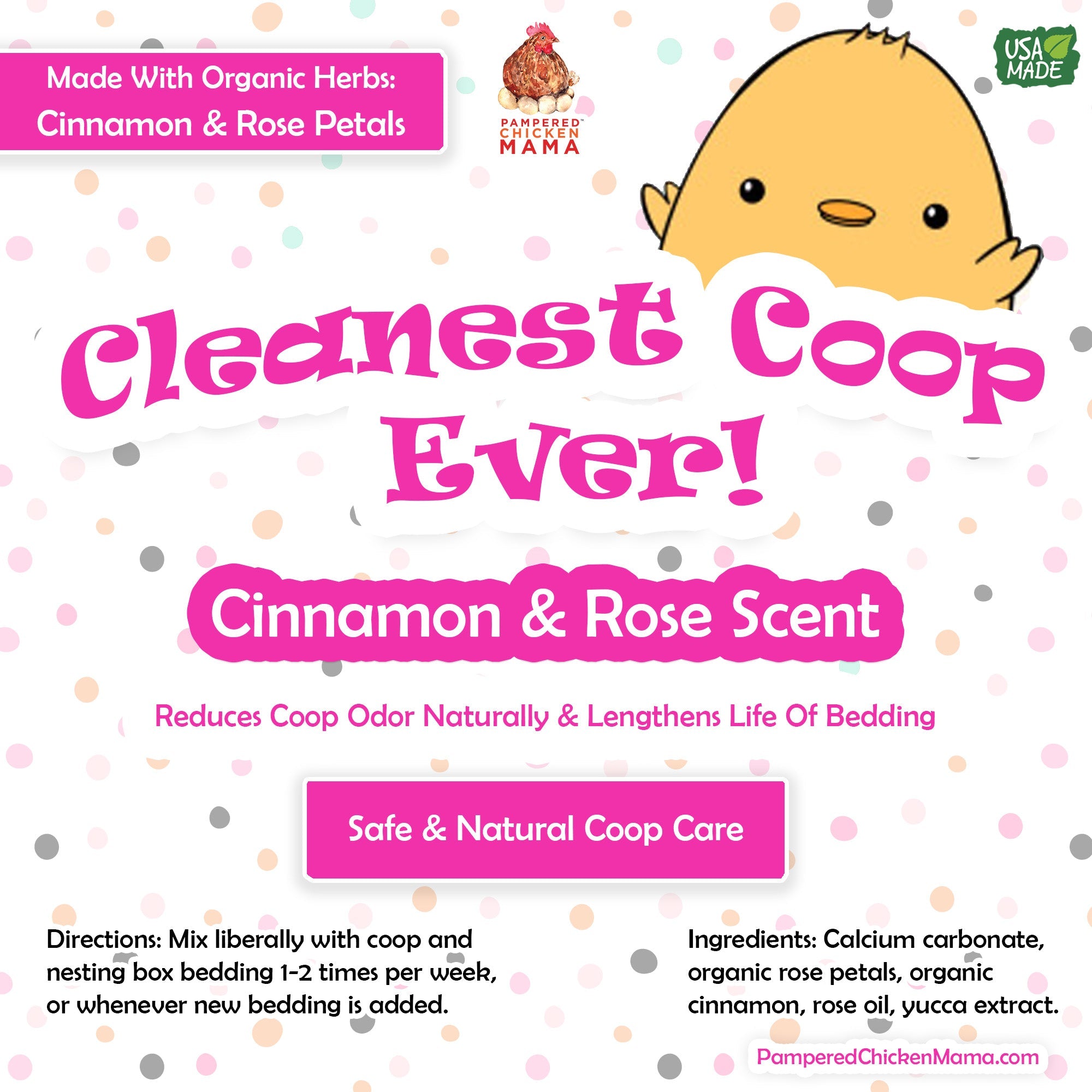 Pampered Chicken Mama Cleanest Coop Ever! Coop Refresher (6 Pounds)