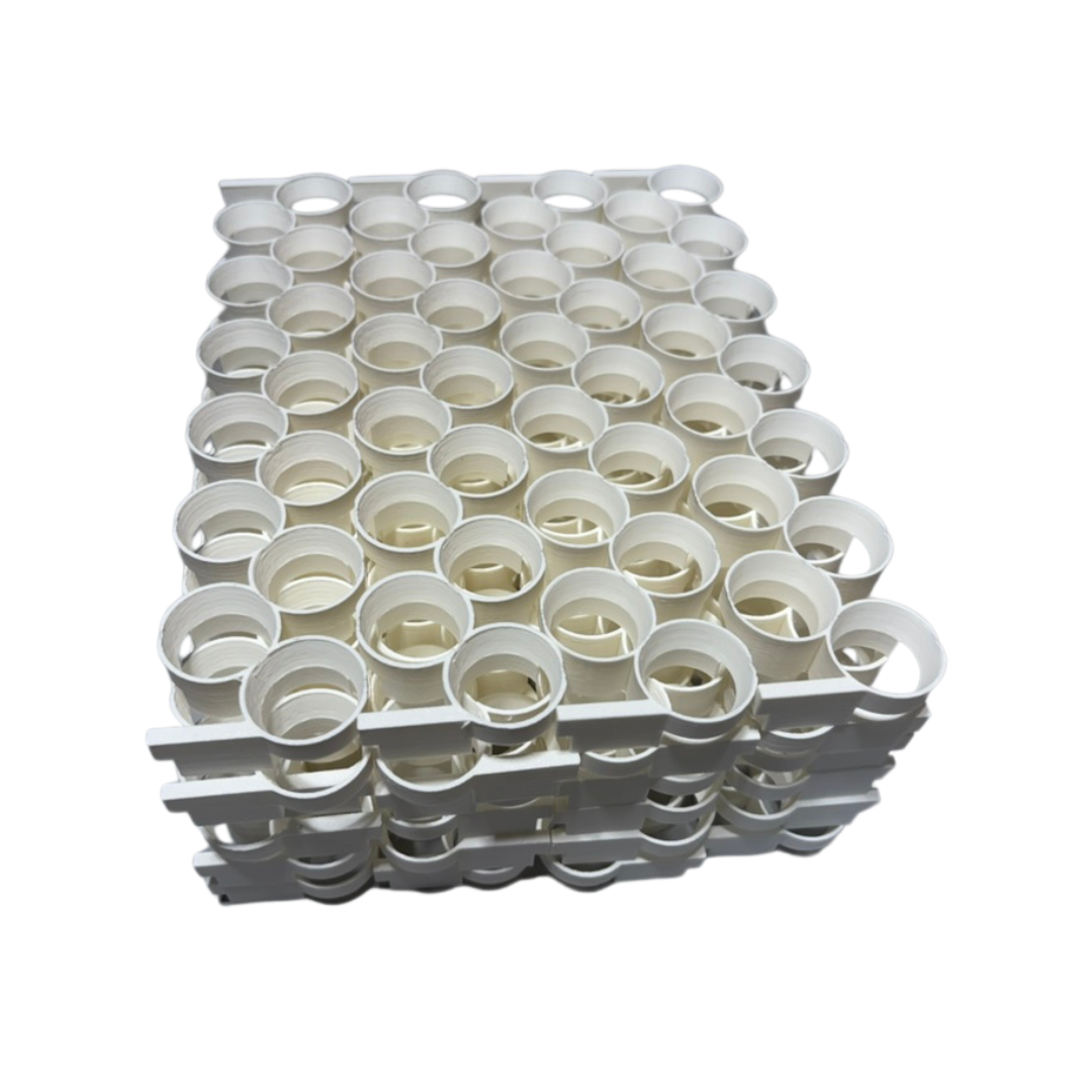 CT120 Conturn rails sized for 14–18 g Coturnix eggs