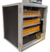 Cabinet chicken egg incubator with three automatic turning trays and hatcher baskets