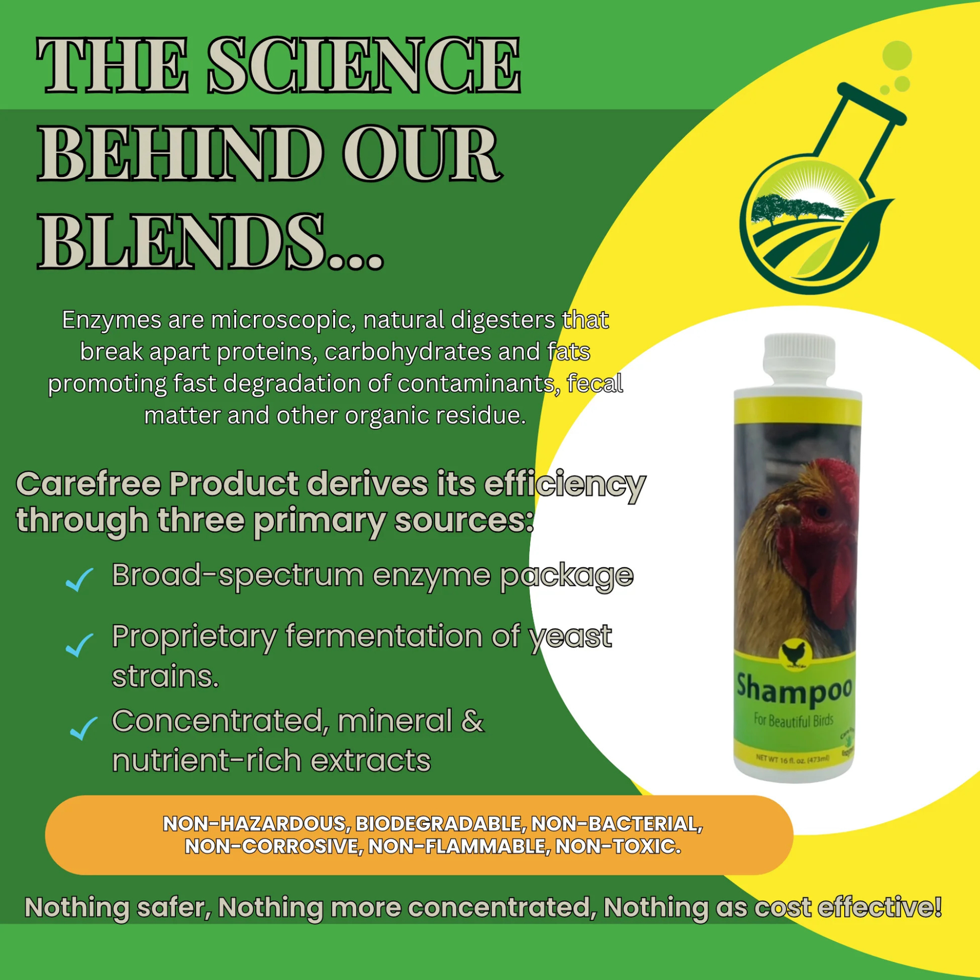 CareFree Enzymes shampoo primary sources