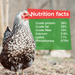 GrubTerra Dried Larvae Sample nutrion facts