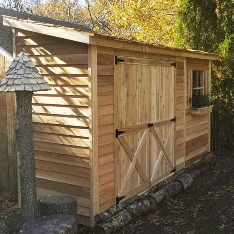 CedarShed Bayside Lean To Double Door 2