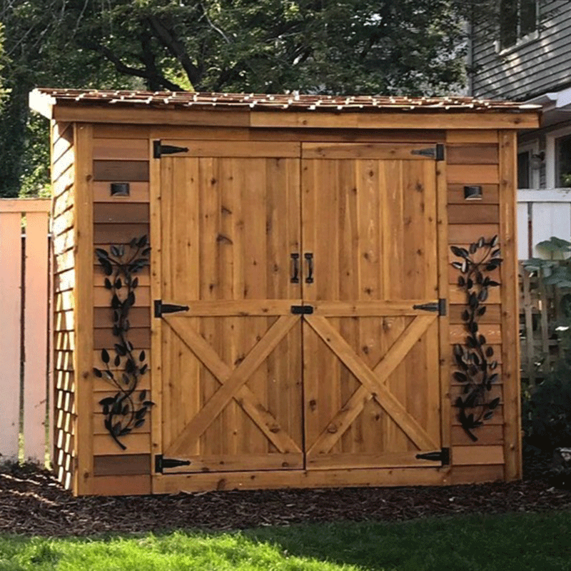 CedarShed Bayside Lean To Double Door 5