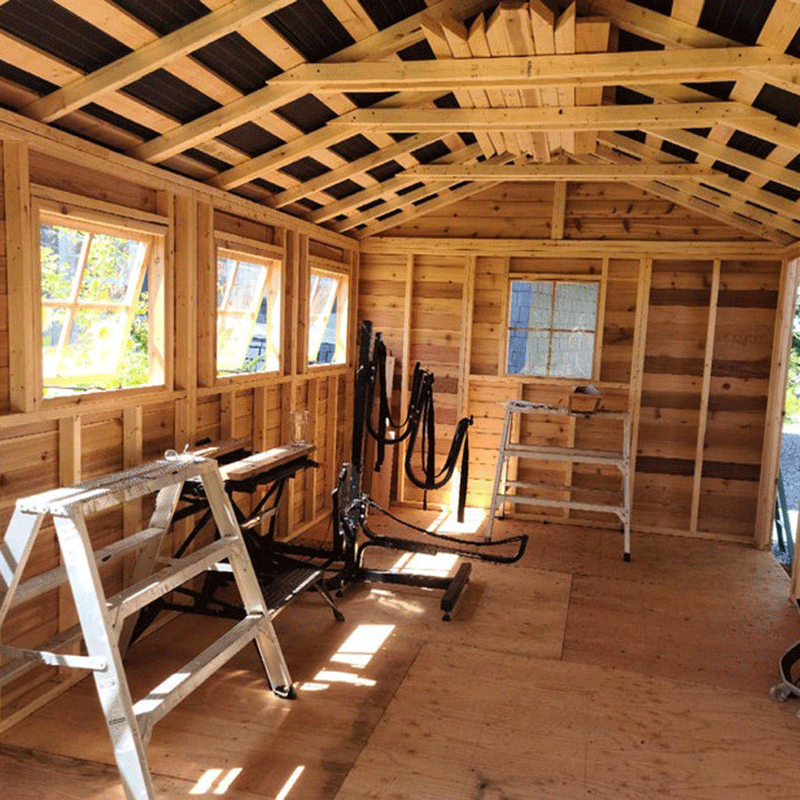 CedarShed Boathouse Inside