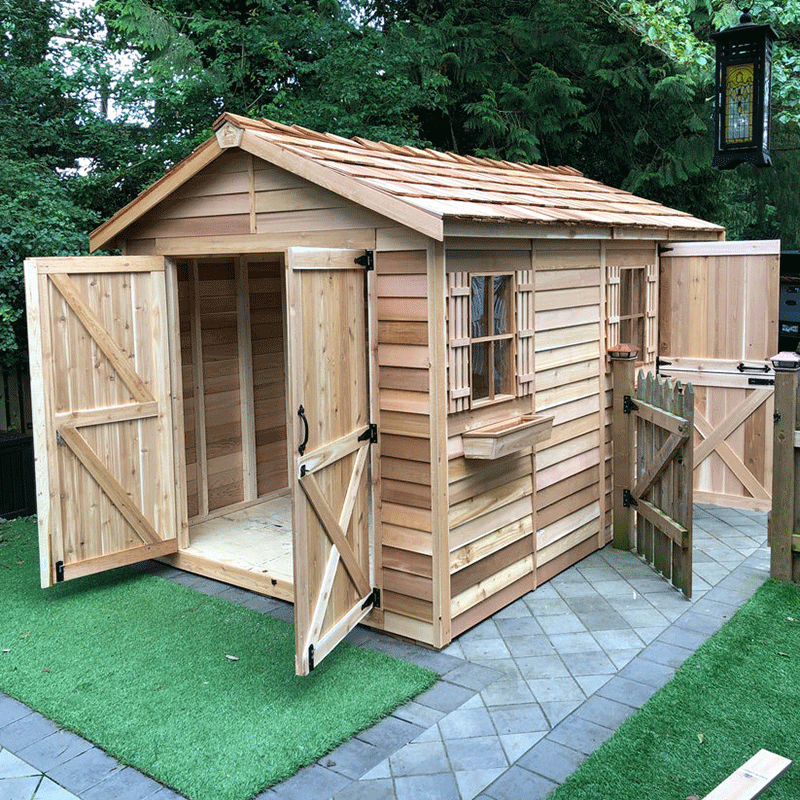 CedarShed Boathouse both doors open