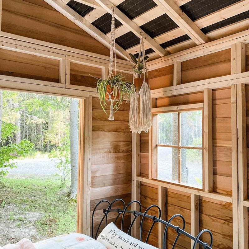 CedarShed Boathouse look out door and window