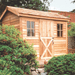 CedarShed Cabana closed door cedar roof