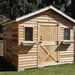 CedarShed CedarHouse front with window boxes
