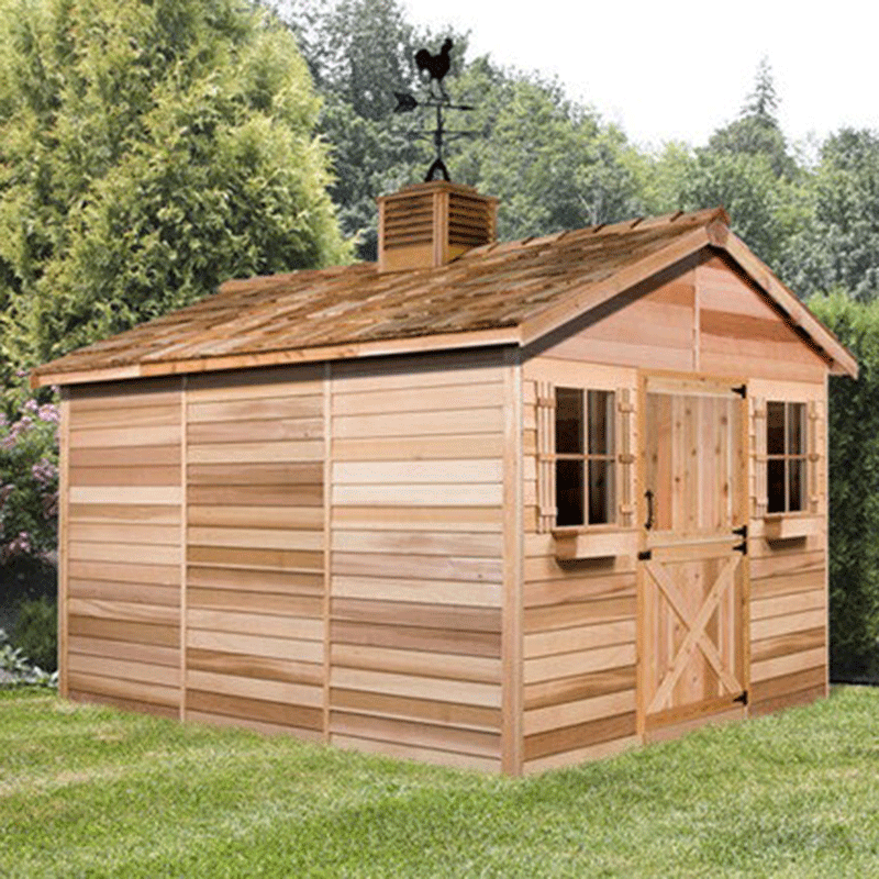 CedarShed CedarHouse side view no window