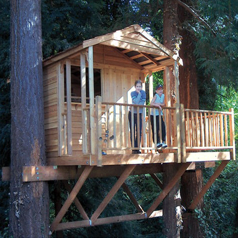 CedarShed Clubhouse Playhouse in tree