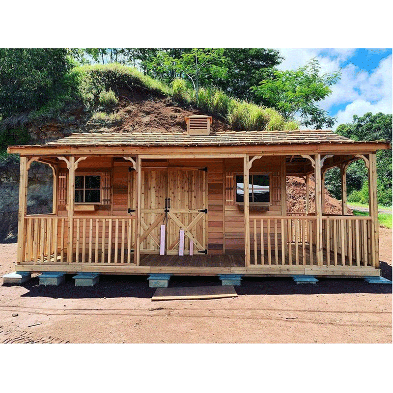 CedarShed FarmHouse front with large porch