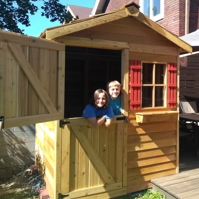 CedarShed Gardener open dutch door