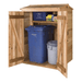 CedarShed Green Pod Garbage Enclosure Open Doors