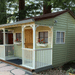 CedarShed Kids Bunkhouse side view green