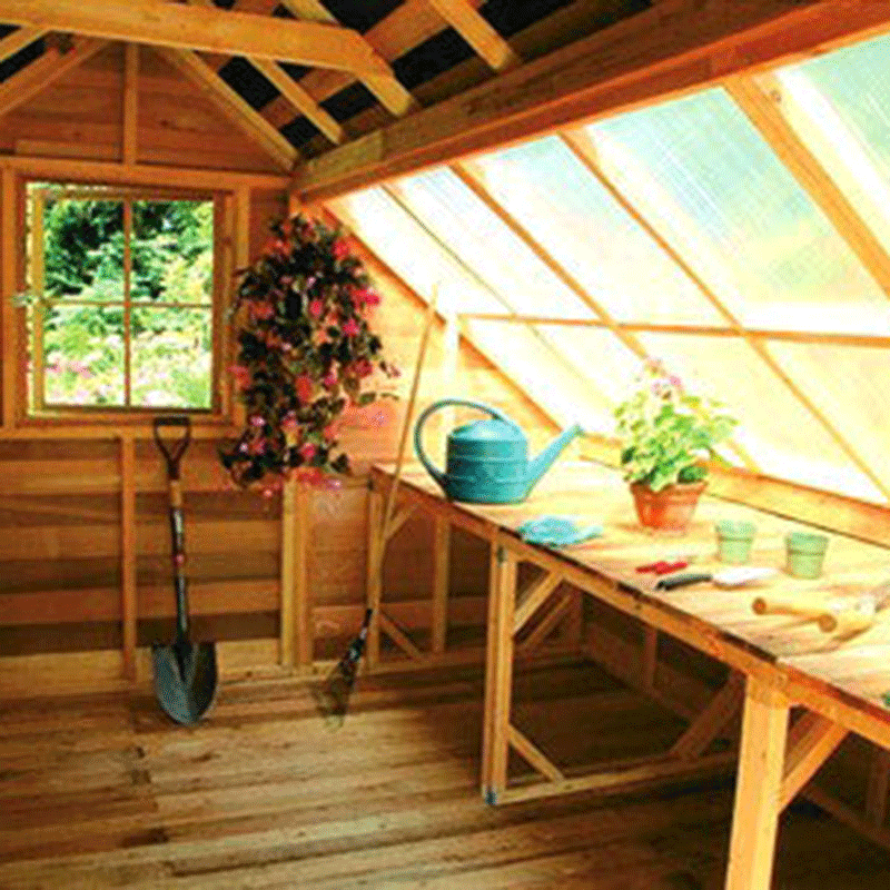 CedarShed Sunhouse inside sunshine thermoclear