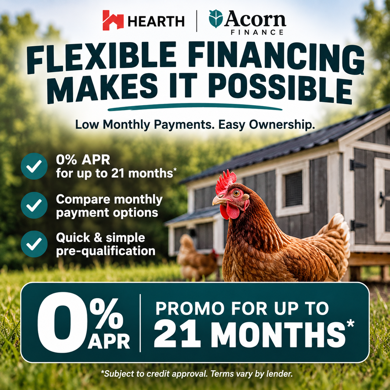 Chicken Coop Monthly Payment Plans at Gone Broody