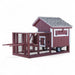 Chicken Coop Tractor with Run Q34T | Hen House Collection LP siding back
