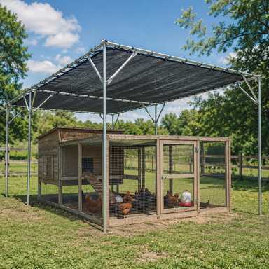 Chicken Run Shade Kit with Shade Cloth