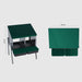 Chicken nesting box with ventilated PP plastic roll-out trays