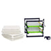 Cimuka Conturn TM60 automatic egg turner and hatching basket system for a DIY cabinet incubator.
