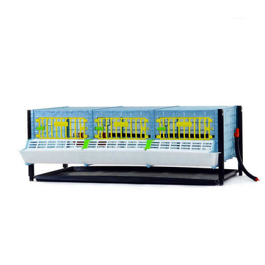 Cimuka GL25-03-TA 9.5-inch grow-out pen layer for raising quail and small game birds.