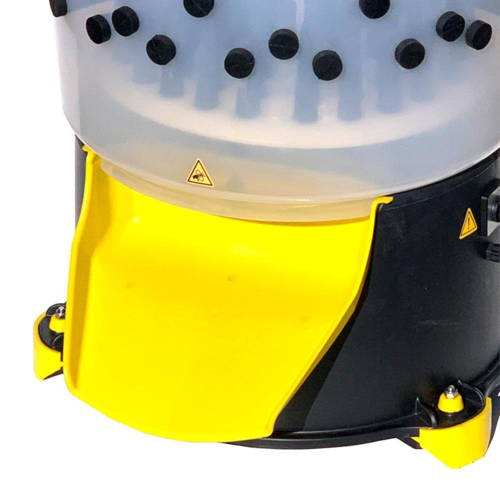 Cimuka YL-PL-CW03-G poultry plucking machine with integrated feather removal chute.
