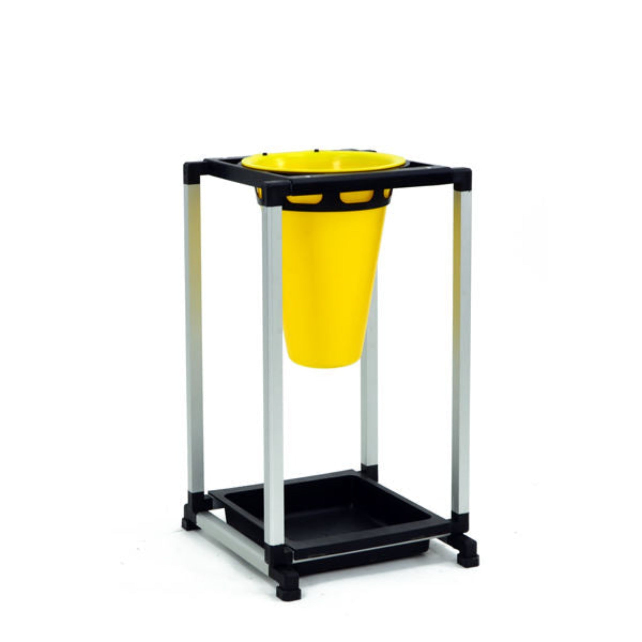 Cimuka YL-SA-CP1 chicken slaughtering cone station with blood drip tray.